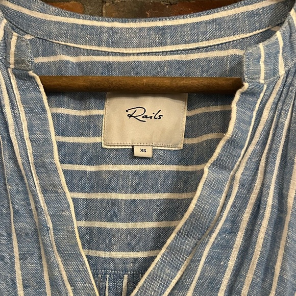 Rails Rails Emma Stripe Linen Blend Mini Dress XS - Picture 5 of 8